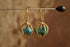 Caged Turquoise Dangle Earrings