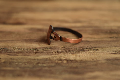 Cowboy Boot Ring - Size 7-11 Adjustable