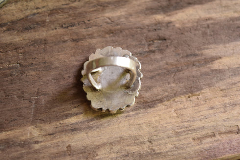 Pale Turquoise Cluster Ring Size 6