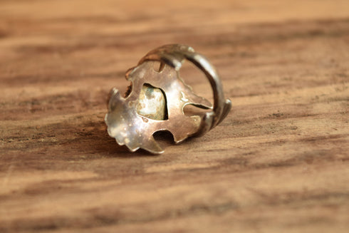 Sand Cast Turquoise Ring - Size 6