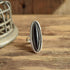 Long Marquise Onyx Ring - Size 6
