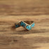 ZigZag Southwestern Ring - Size 6.75 Geometric Faux Turquoise Ring