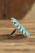 Turquoise Cluster Ring *Modern* Size 9.5 - Navajo Native American