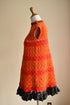 Orange Crochet Mod Mini Dress - 1960's Robert Car for Murrell