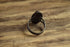 Dark Onyx Oval Ring Size 7 3/4