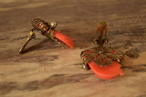 Selro Egyptian Revival Earrings - Clip on