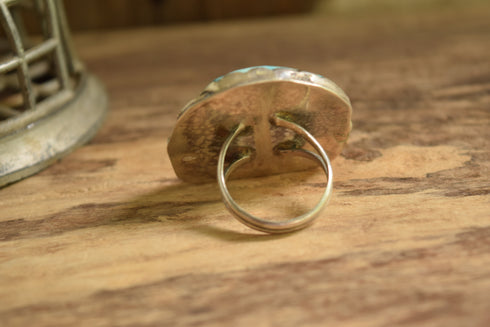 Dual Turquoise Ring - Size 9 3/4