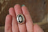 Mother of Pearl Oval Shadow Box Ring - Size 7 1/4