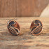 Vintage Modernist Copper Clip on Earrings