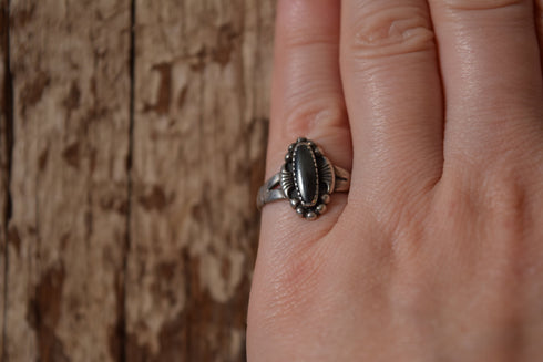 Hematite Sterling Ring Size 5 3/4 - Bell Trading Post