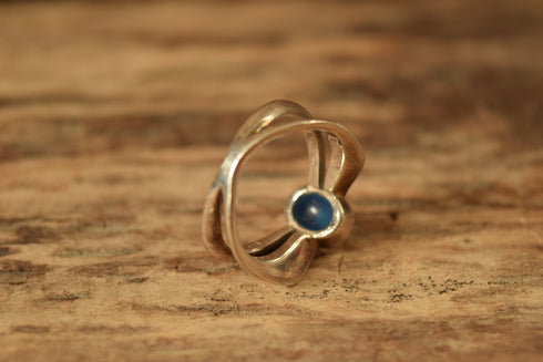 Abalone Shell Ring - Size 8 1/2 vintage