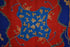 Red and Blue Silk Scarf - Astrological and Nautical