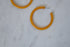 Butterscotch Hoop Earrings - Thin Bakelite Hoops