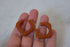 Brown Square Hoop Earrings - Bakelite Hoops