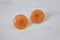 Marbled Butterscotch Bakelite Screw back Earrings