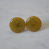 Green Marbled Bakelite Disc Earrings