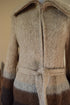 Belted Wool Coat - Small 1970's Ice Wool Neutral Coat - Made in Iceland