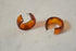 Brown Bakelite Hoop Earrings - Root Beer Bakelite