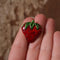 Small vintage strawberry brooch