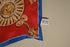 Red and Blue Silk Scarf - Astrological and Nautical