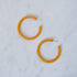 Thin Baketlite butterscotch hoop earrings