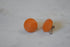 Faceted Orange Butterscotch Bakelite Screw Back Earrings