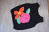 Flower Sweater Tank in Black - Medium Hand Loomed Knit