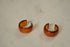 Brown Bakelite Hoop Earrings - Root Beer Bakelite
