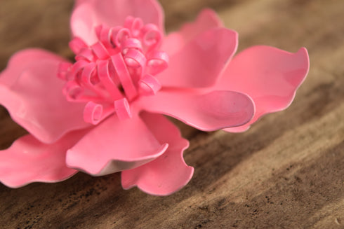 Vibrant Pink Flower Brooch