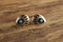 Bear Claw Shadow Box Earrings - Turquoise & Silver