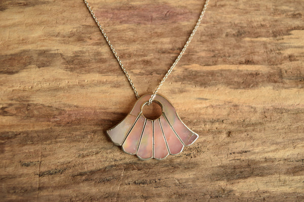 Pink Mother of Pearl Pendant Necklace