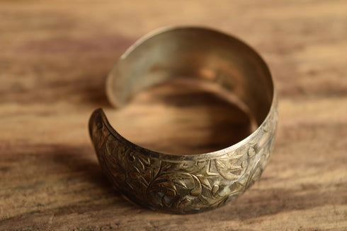 Engraved Sterling Silver Cuff Bracelet