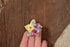 Flower Star Bone China Brooch - Spring Floral Pin