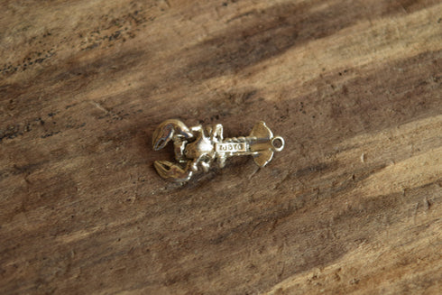 Lobster Charm Sterling Silver Vintage