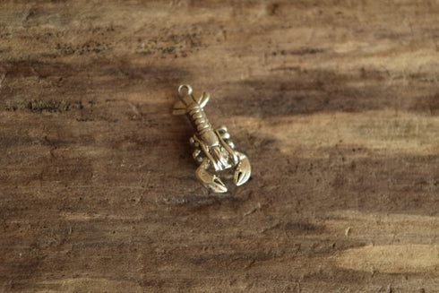Lobster Charm Sterling Silver Vintage