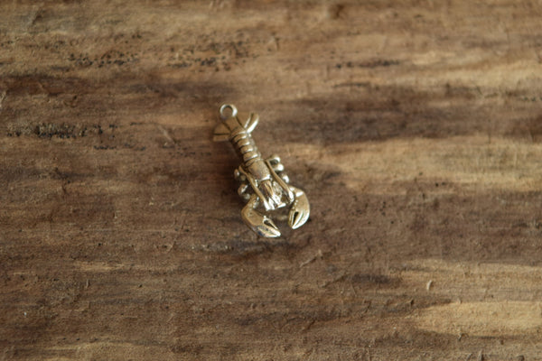 Lobster Charm Sterling Silver Vintage