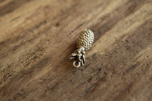 Pineapple Charm Sterling Silver Vintage