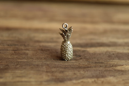 Pineapple Charm Sterling Silver Vintage