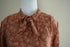 Red & Brown Floral Pendleton Blouse