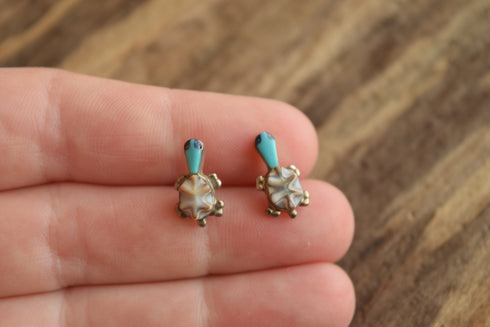 Turtle Stud Earrings - Native American Made