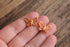 Coral Pink Butterfly Stud Earrings