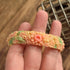Spring Celluloid Flower Bangle Bracelet