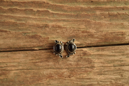 Onyx Sterling Studs - Southwestern