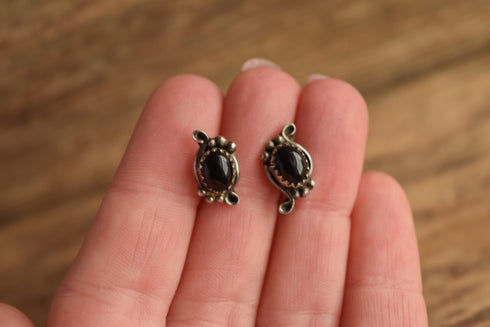 Onyx Sterling Studs - Southwestern