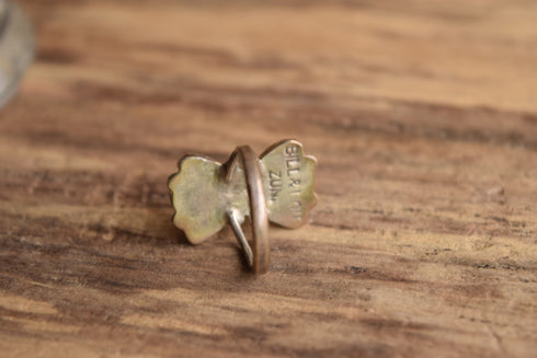 Zuni Cluster Ring Size 6 1/4 - Bill & Lou Laweka Native American Onyx Ring