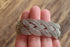 Silver Braided Cuff Bracelet