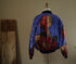Abstract Art Satin Bomber Jacket - Large