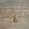 Tiger's Eye Pendant Gold Necklace