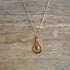 Tiger's Eye Pendant Gold Necklace
