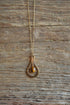Tiger's Eye Pendant Gold Necklace
